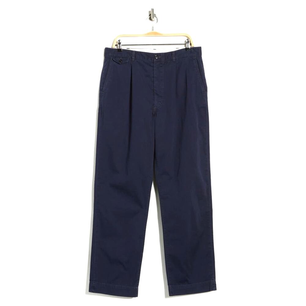 Buck Mason Space Blue Shuttle Sateen Larsen Carry On Pant Americana NWT 33x32